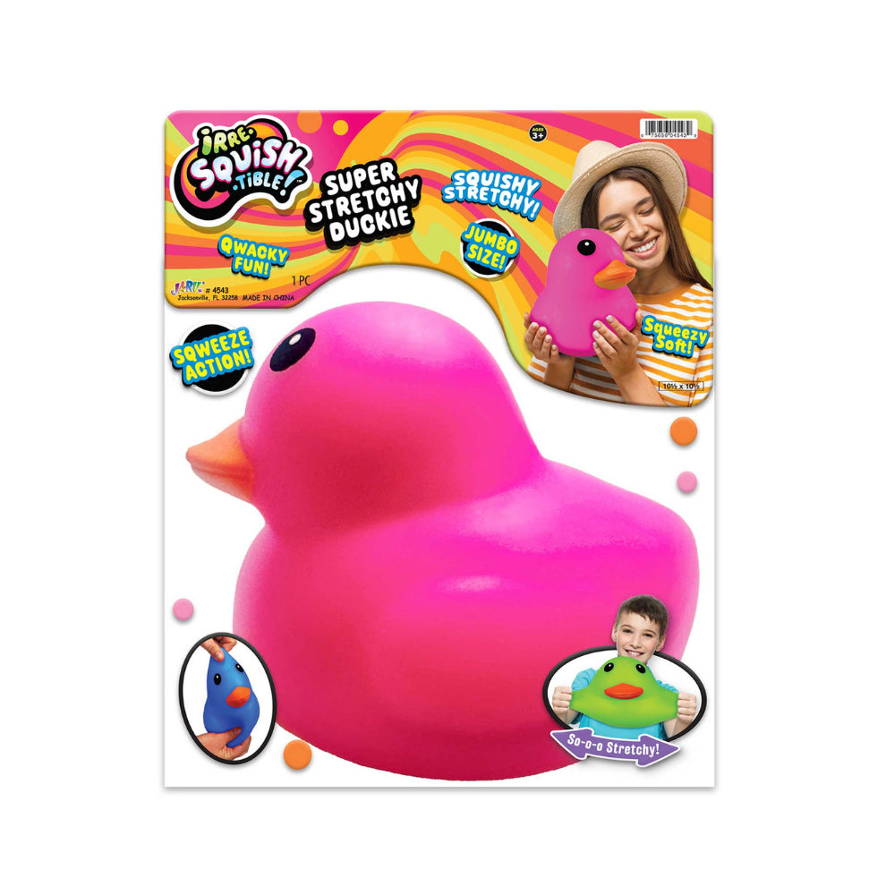 Jumbo Ducky Squish - Large Soft Squeeze Plush Toy - Assorted