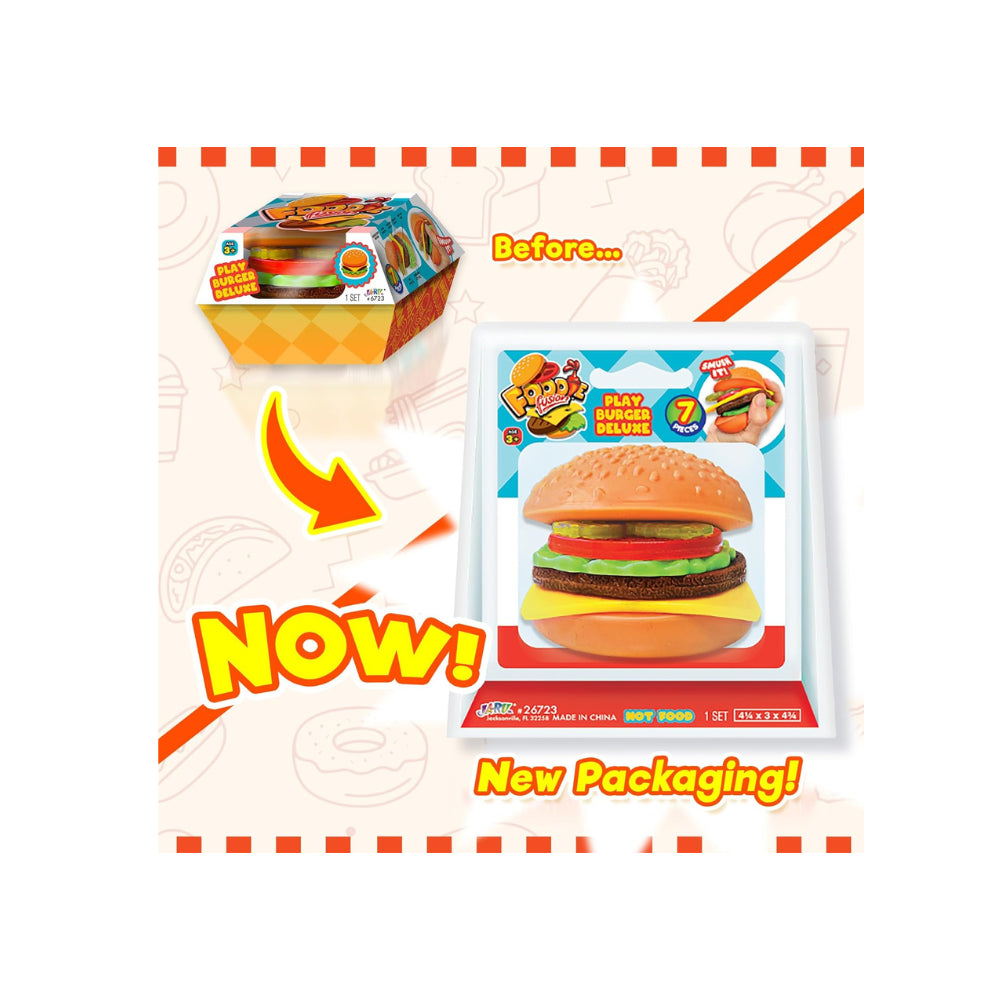 Burger Play Deluxe Pretend Food Play Set