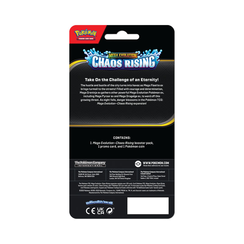 Pokemon TCG Mega Evolution 4 Chaos Rising Checklane Blister
