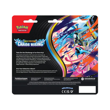 Pokémon TCG Mega Evolution 4 Chaos Rising 3-Booster Blister