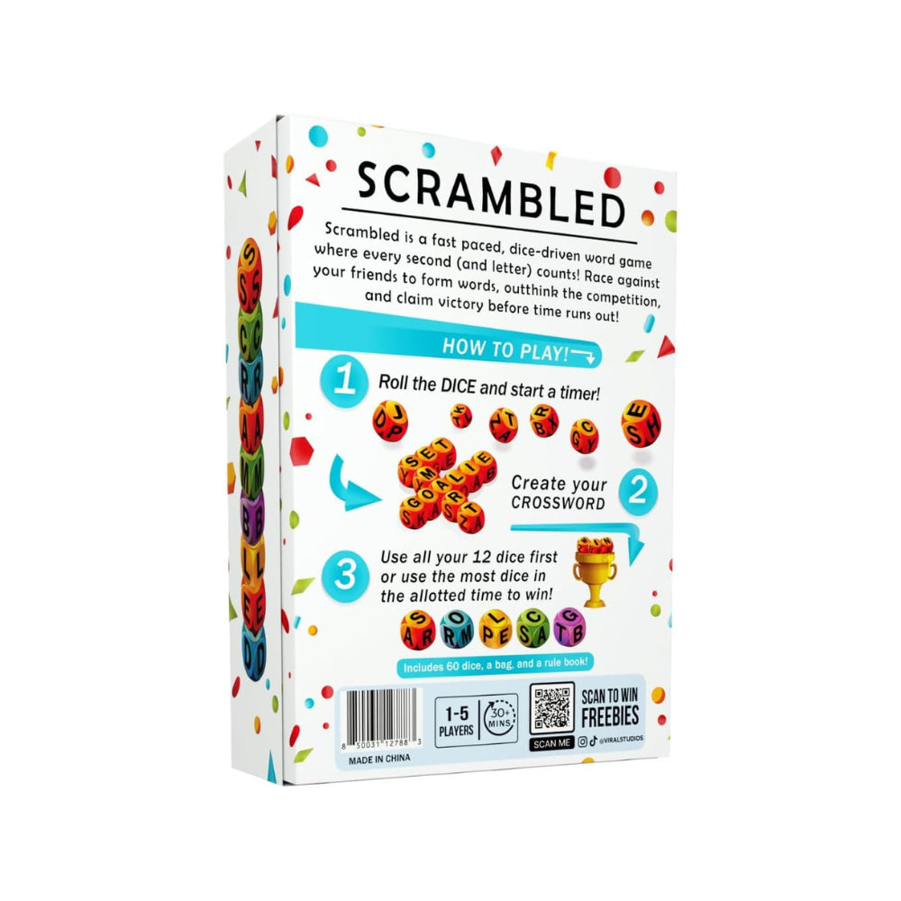 SCRAMBLED the Dice - Driven word Game