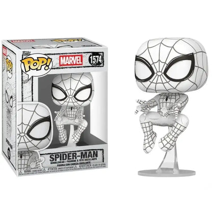 Funko Pop! Marvel: Sketched Spider-Man Bobblehead