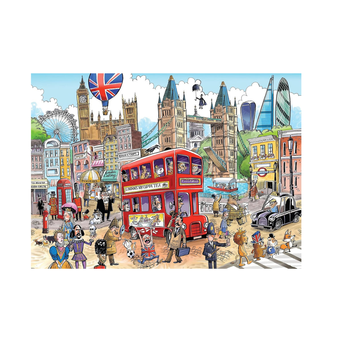 Cobble Hill  - Doodletown: London Calling - 1000 Piece Puzzle