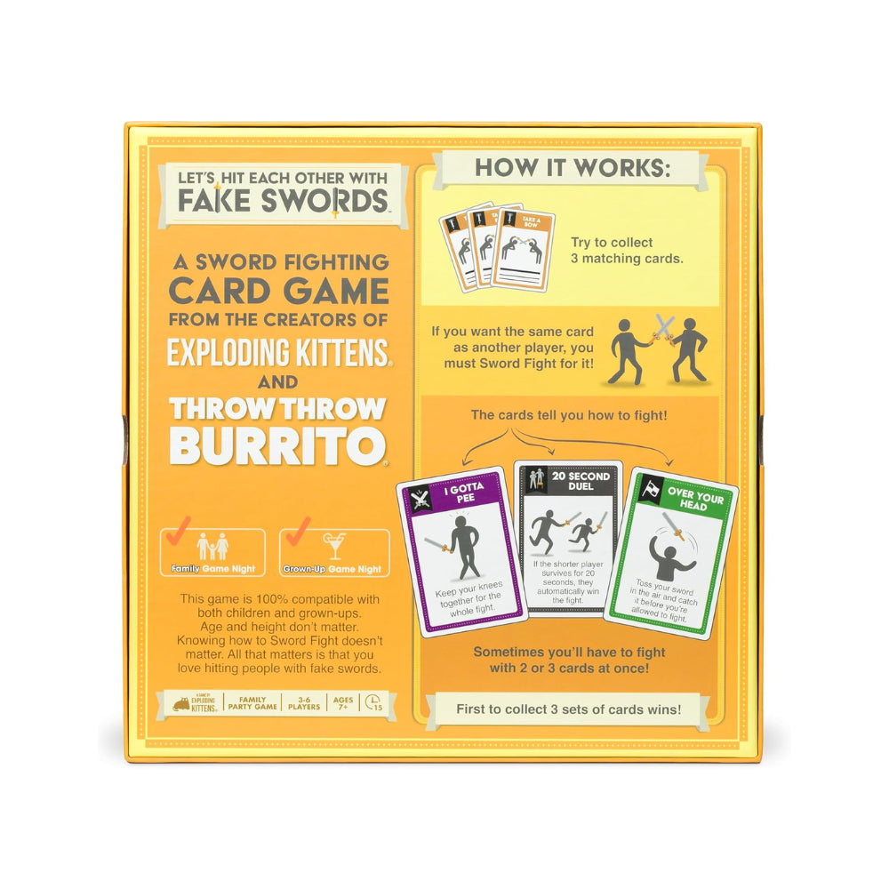 Let's Hit Each Other with Fake Swords by Exploding Kittens - Card Game