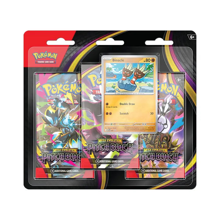 Pokemon TCG: Mega Evolution Pitch Black (ME05) Three-Booster Blister