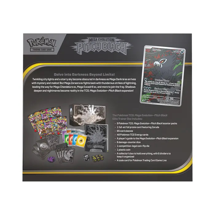 Pokemon TCG: Mega Evolution Pitch Black (ME05) Elite Trainer Box