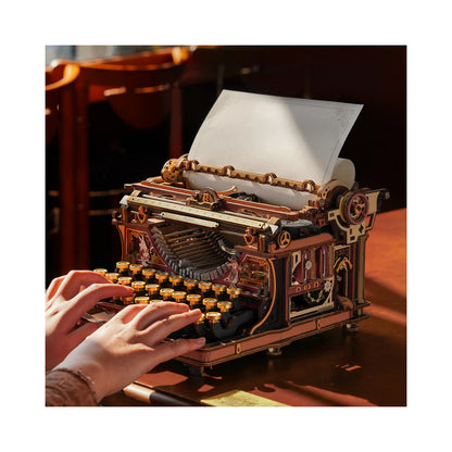 Robotime Mechanical Typewriter Wooden 3D Puzzle