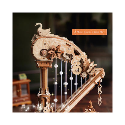 Robotime Magic Harp Music Box Wooden 3D Puzzle