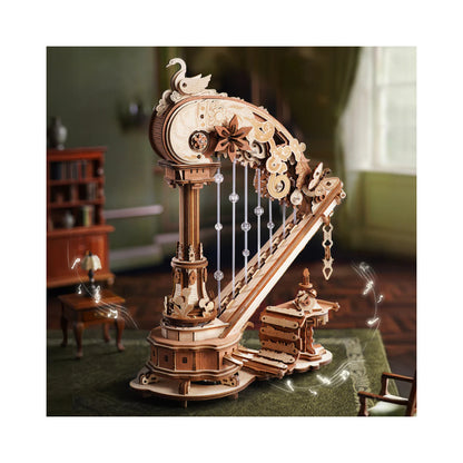 Robotime Magic Harp Music Box Wooden 3D Puzzle