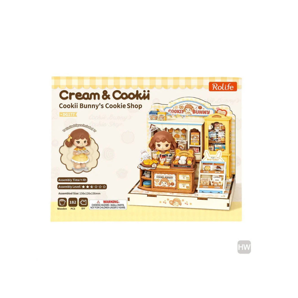 Robotime Rolife 3D Wooden Puzzle - Cookii Bunny's Cookie Shop