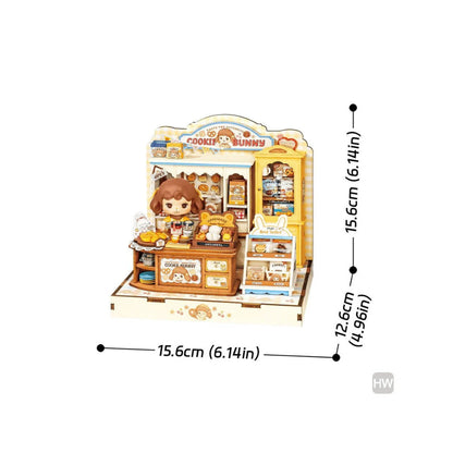 Robotime Rolife 3D Wooden Puzzle - Cookii Bunny's Cookie Shop