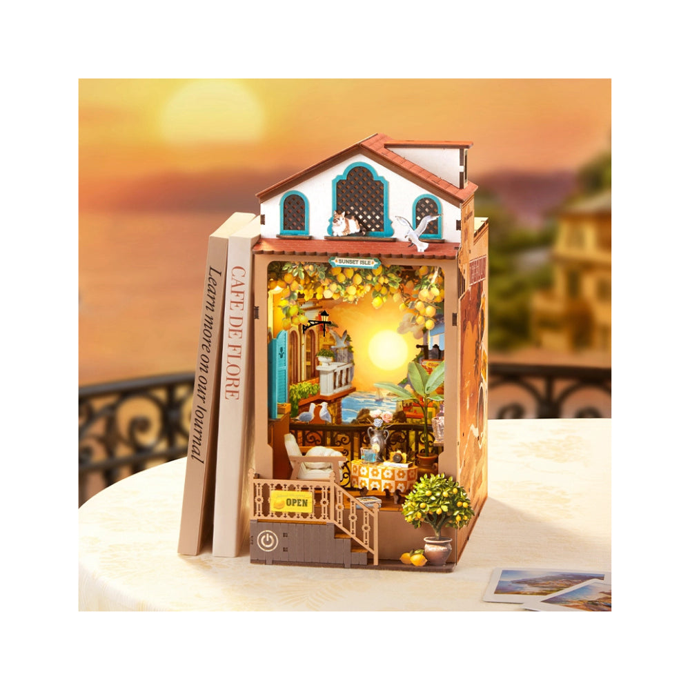Robotime Rolife DIY Book Nook Kit - Sunset Isle