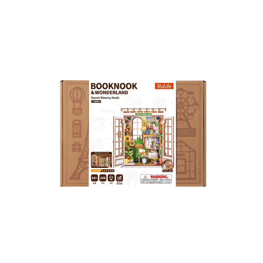 Robotime Rolife DIY Book Nook Kit - Secret Bloomy Nook
