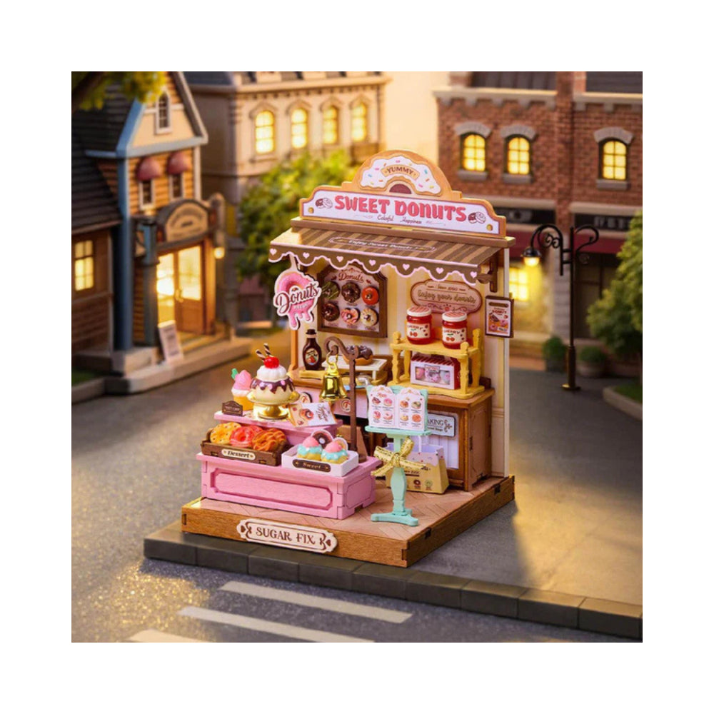 Robotime Rolife Sweetie's Donut Shop DIY Miniature House