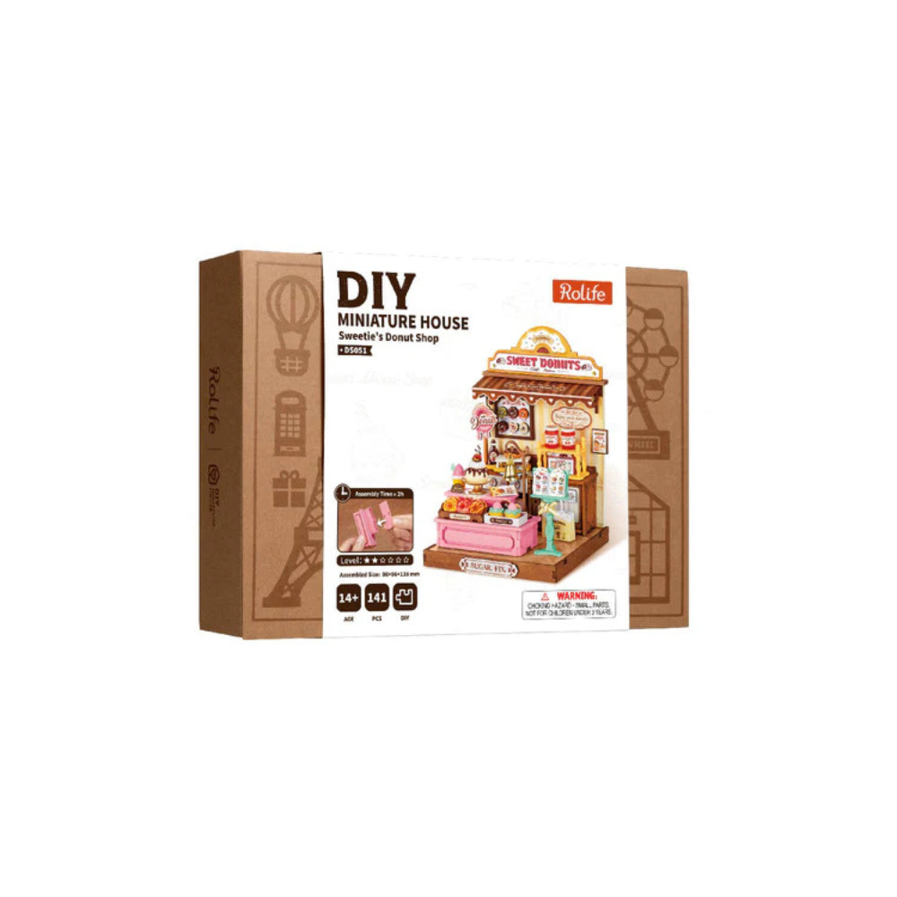 Robotime Rolife Sweetie's Donut Shop DIY Miniature House