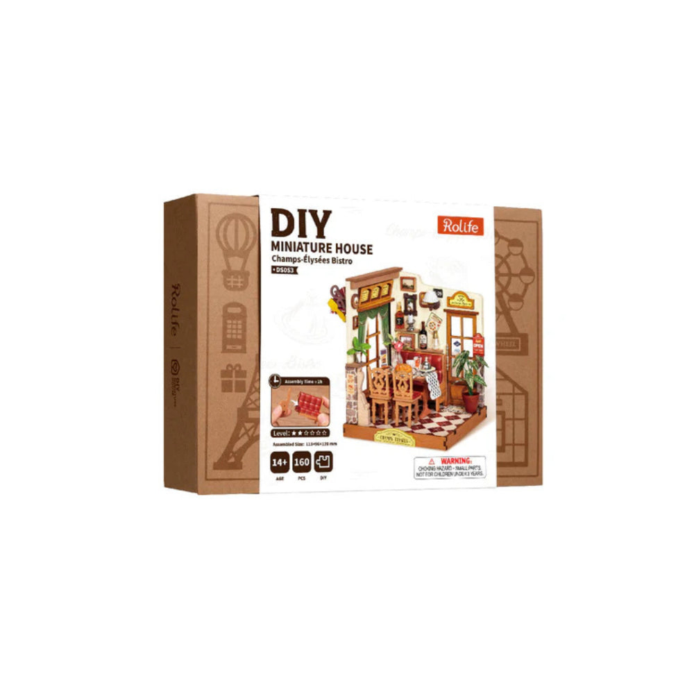 Robotime Rolife Champs-Élysées Bistro DIY Miniature House