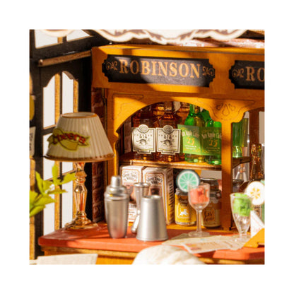 Robotime Rolife Tipsy Cat Bar DIY Miniature House