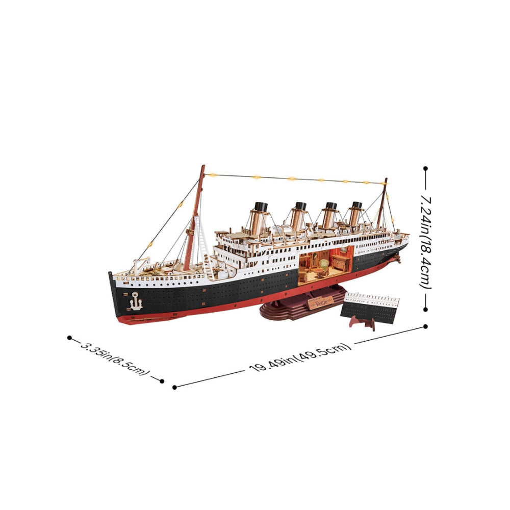 Robotime Rolife 3D Wooden Puzzle - 1912 Eternal Atlantic Voyager