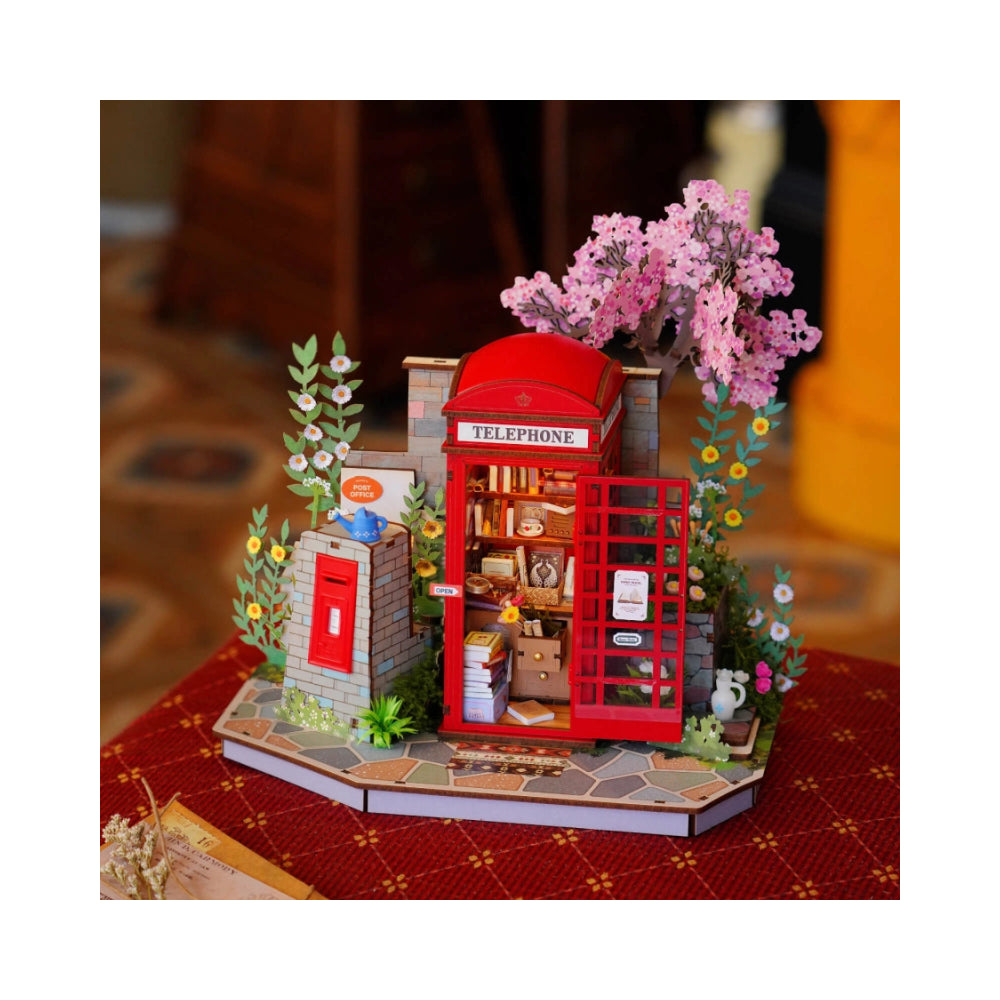 Robotime Rolife 3D Wooden Puzzle - Blossom Book Booth