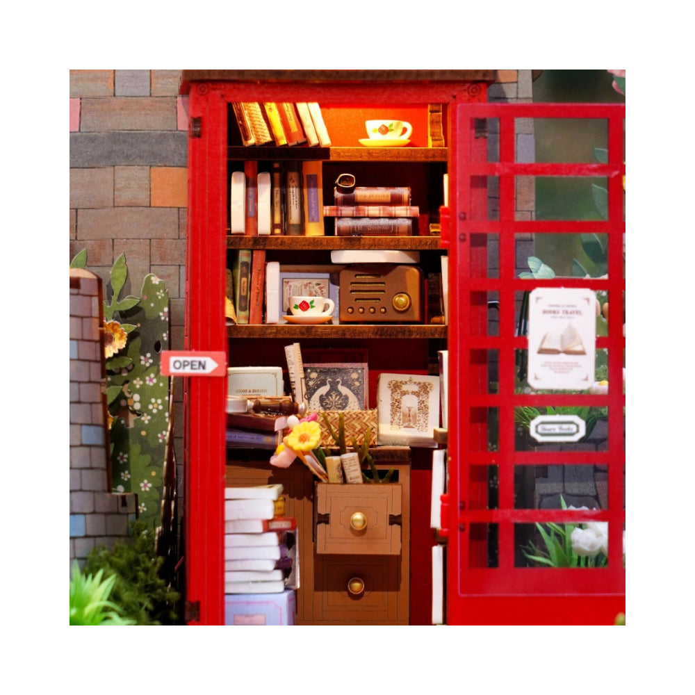 Robotime Rolife 3D Wooden Puzzle - Blossom Book Booth