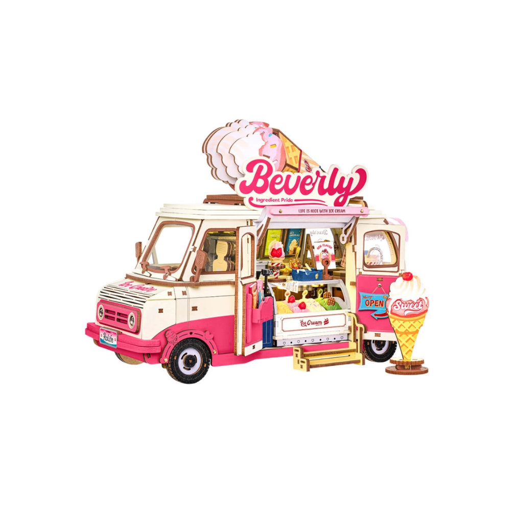 Robotime Rolife 3D Wooden Puzzle - Beverly's Ice Cream Truck