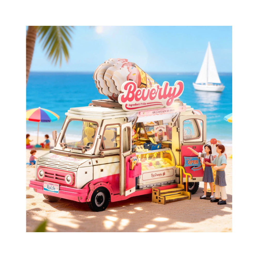 Robotime Rolife 3D Wooden Puzzle - Beverly's Ice Cream Truck