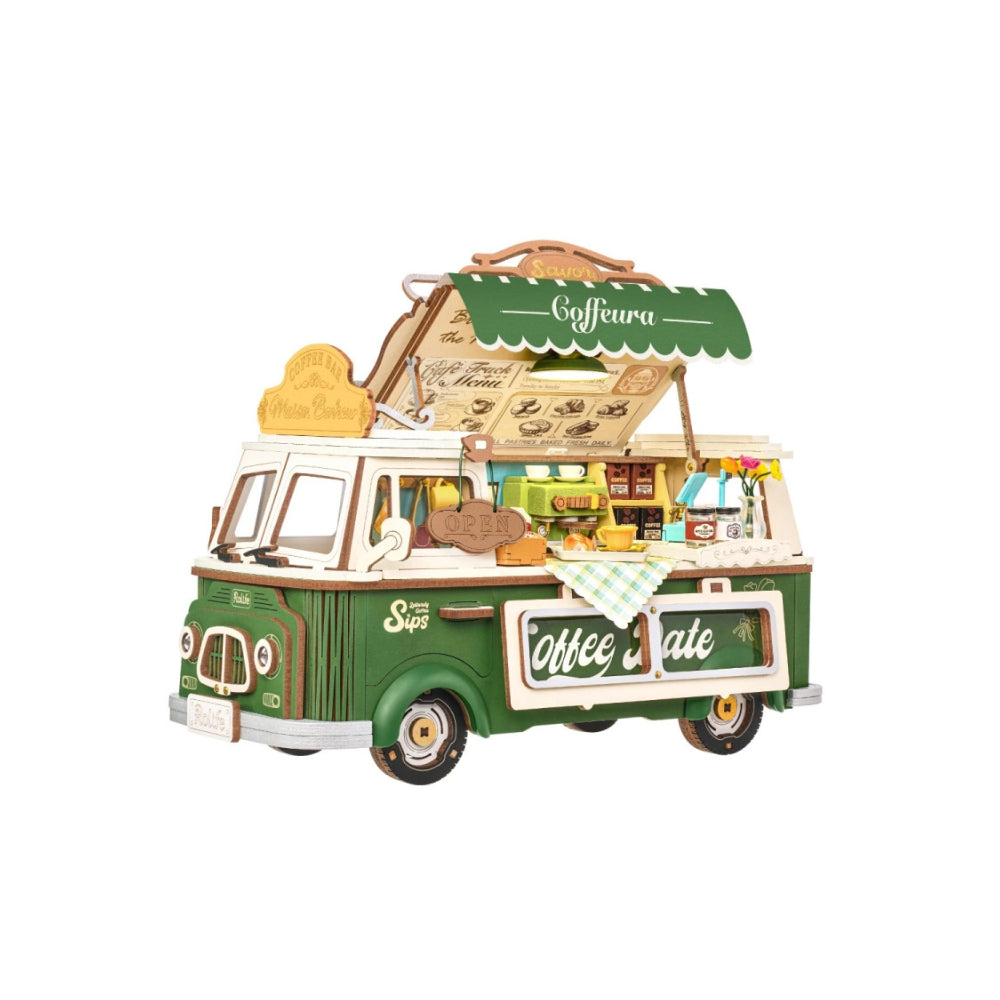 Robotime Rolife 3D Wooden Puzzle - Leo's Coffee Truck