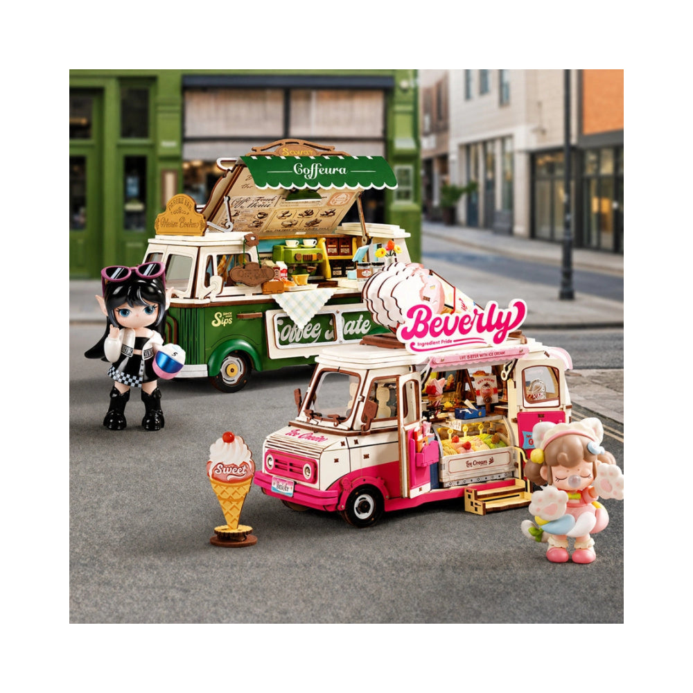 Robotime Rolife 3D Wooden Puzzle - Leo's Coffee Truck
