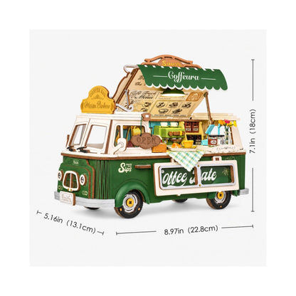 Robotime Rolife 3D Wooden Puzzle - Leo's Coffee Truck
