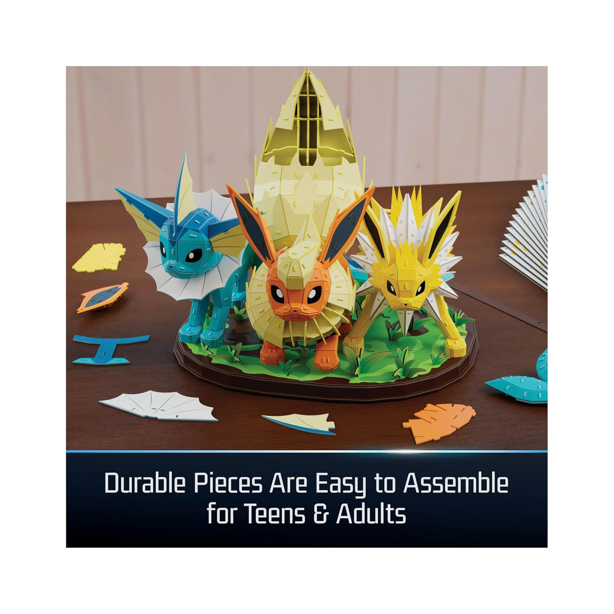 4D Build Pokémon Eevee Evolution Trio 3D Puzzle - 612 Pieces