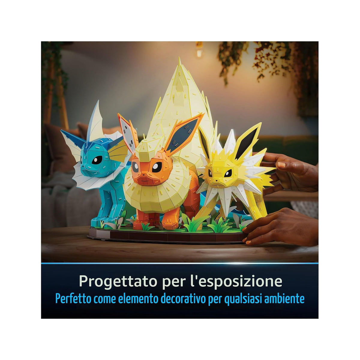 4D Build Pokémon Eevee Evolution Trio 3D Puzzle - 612 Pieces