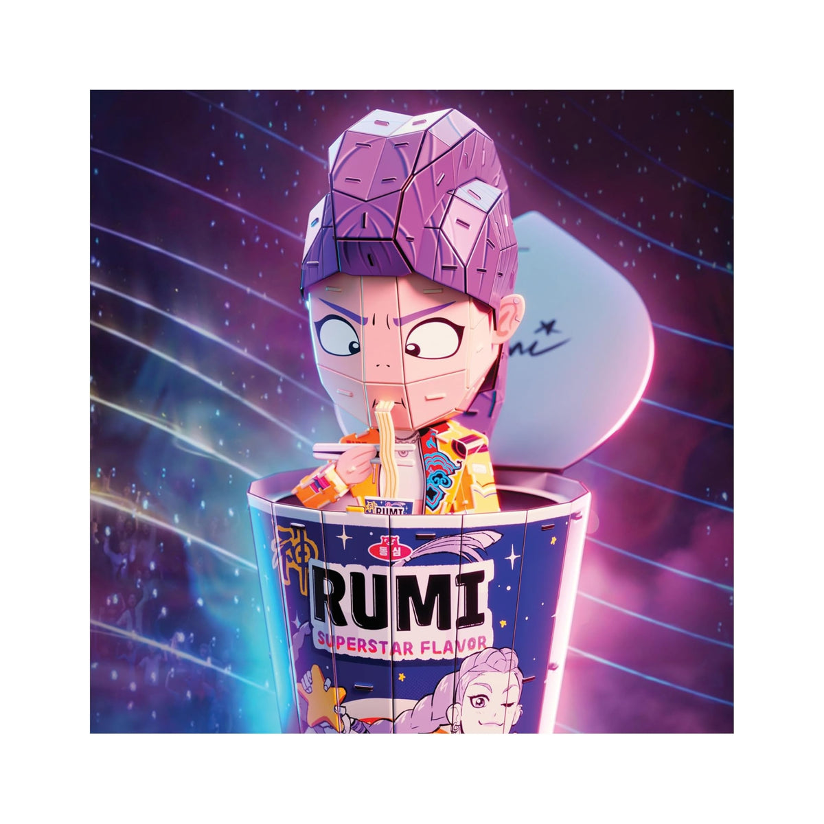 4D Build KPop Demon Hunters Rumi 3D Puzzle - 138 Pieces