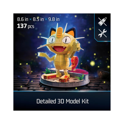 4D Build Pokémon Meowth 3D Puzzle - 137 Pieces