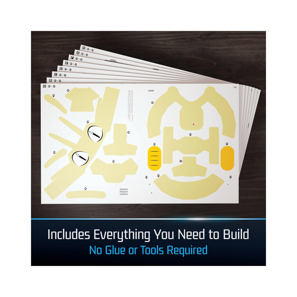 4D Build Pokémon Meowth 3D Puzzle - 137 Pieces