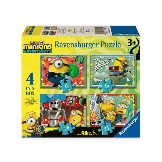 Ravensburger Minions 3 Multi-Pack - Jigsaw Puzzle Set (12, 16, 20 &amp; 24 Pieces)