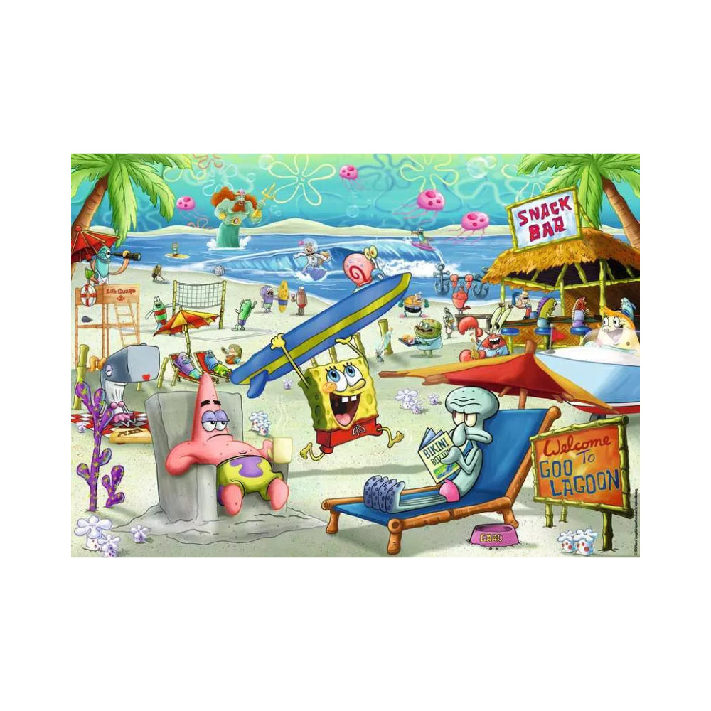Ravensburger SpongeBob SquarePants - Beach Fun at the Goo Lagoon Jigsaw Puzzle 1000 Piece