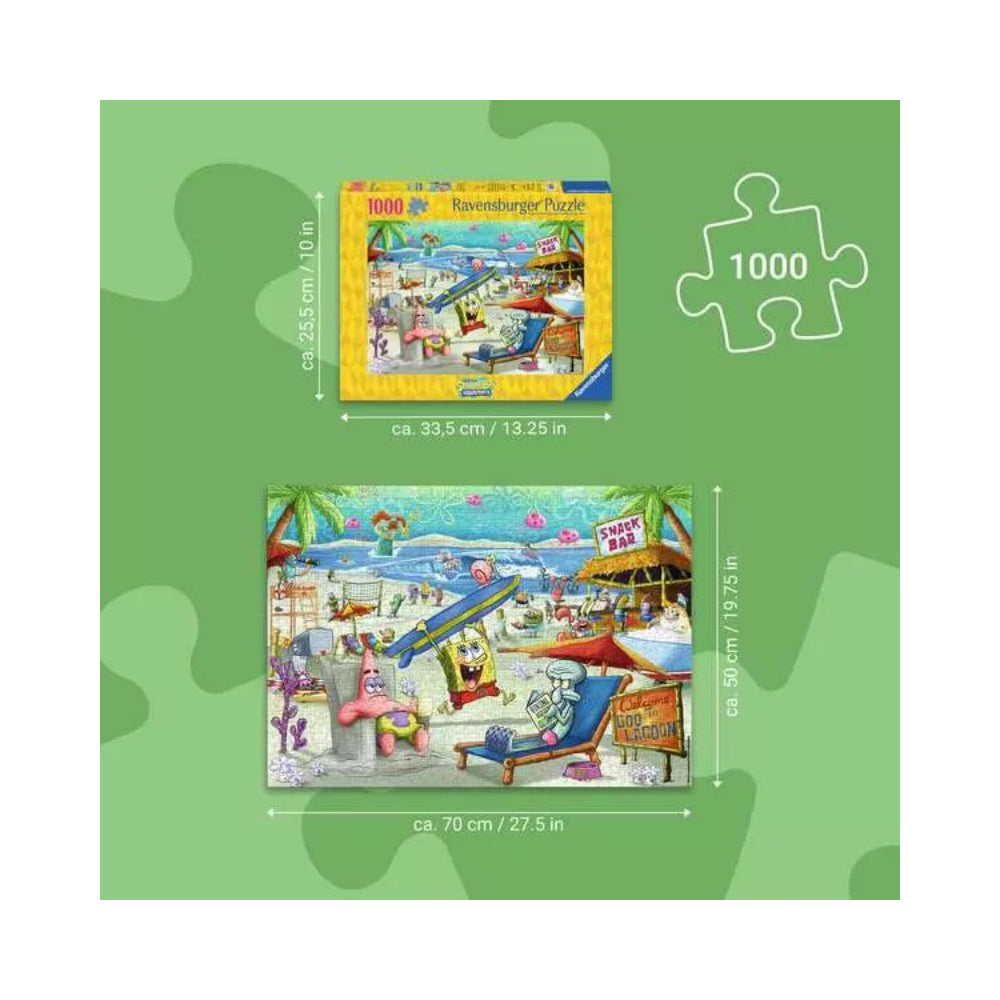 Ravensburger SpongeBob SquarePants - Beach Fun at the Goo Lagoon Jigsaw Puzzle 1000 Piece