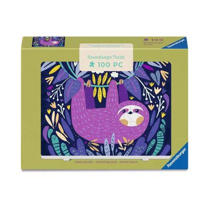 Ravensburger Purple Sloth Smile Jigsaw Puzzle 100 Piece