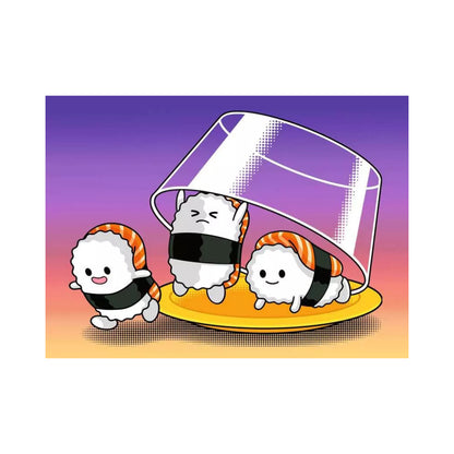 Ravensburger Kawaii Breakfast, Lunch &amp; Dinner Puzzle &amp; Easel Set 3x 100 Piece Mini Jigsaw Puzzles