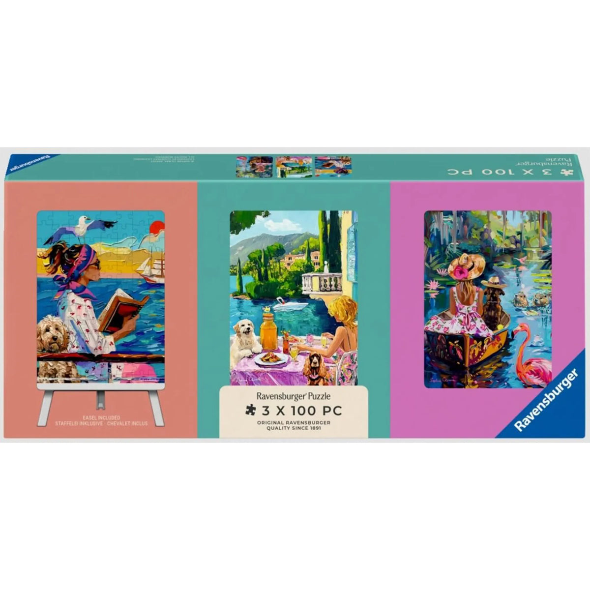 Ravensburger Have Dog 3 x 100 Piece - Mini Jigsaw Puzzle