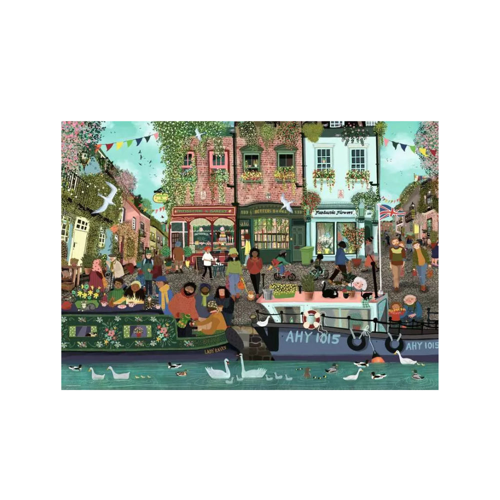 Ravensburger RIVERSIDE TOWN 1000 piece - Jigsaw Puzzle