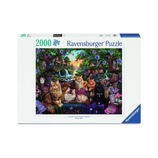 Ravensburger Cat Tail Cottage 2000 Piece Jigsaw Puzzle