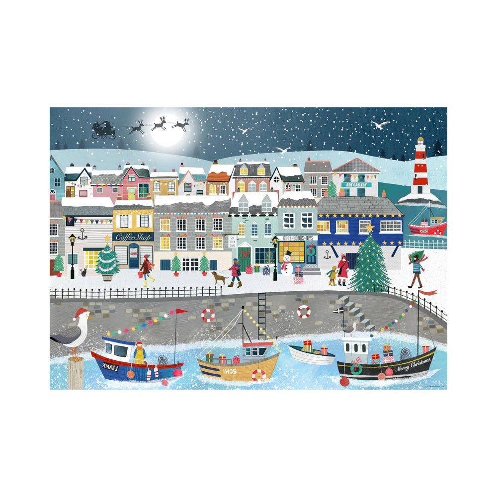 Ravensburger Coastal Christmas 1000 Piece Jigsaw Puzzle