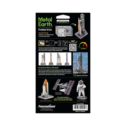 Metal Earth Premium Series Artemis Moon Rocket 3D Metal Model Kit