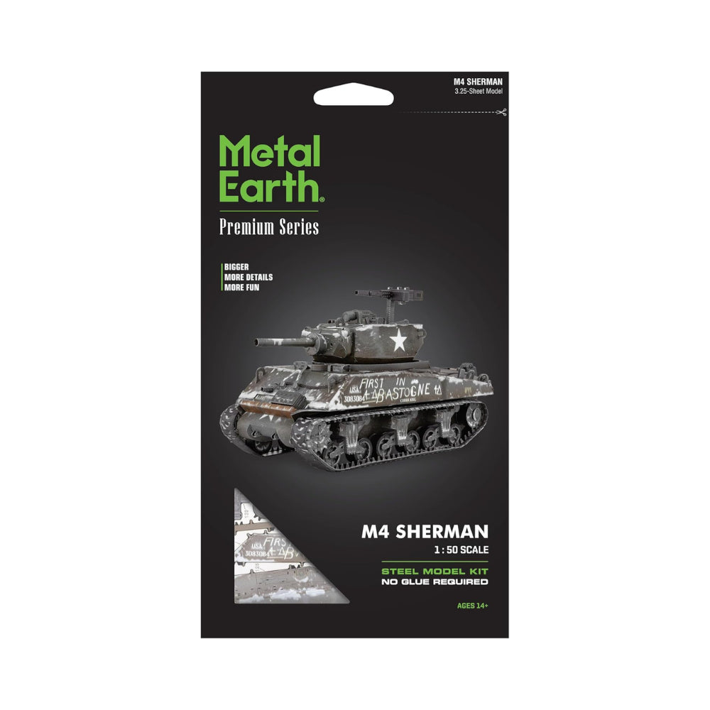 Metal Earth Premium Series M4 Sherman Tank 3D Metal Model Kit