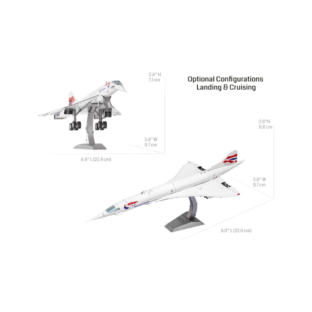 Concorde Metal Earth 3D Metal Model Kit