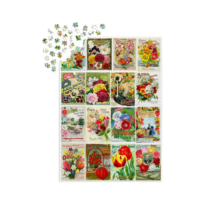 Vintage Flower Seed 1000-Piece Jigsaw Puzzle