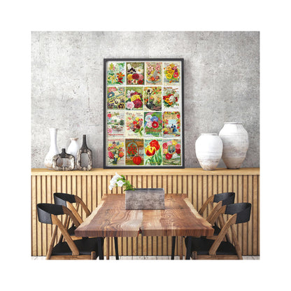 Vintage Flower Seed 1000-Piece Jigsaw Puzzle