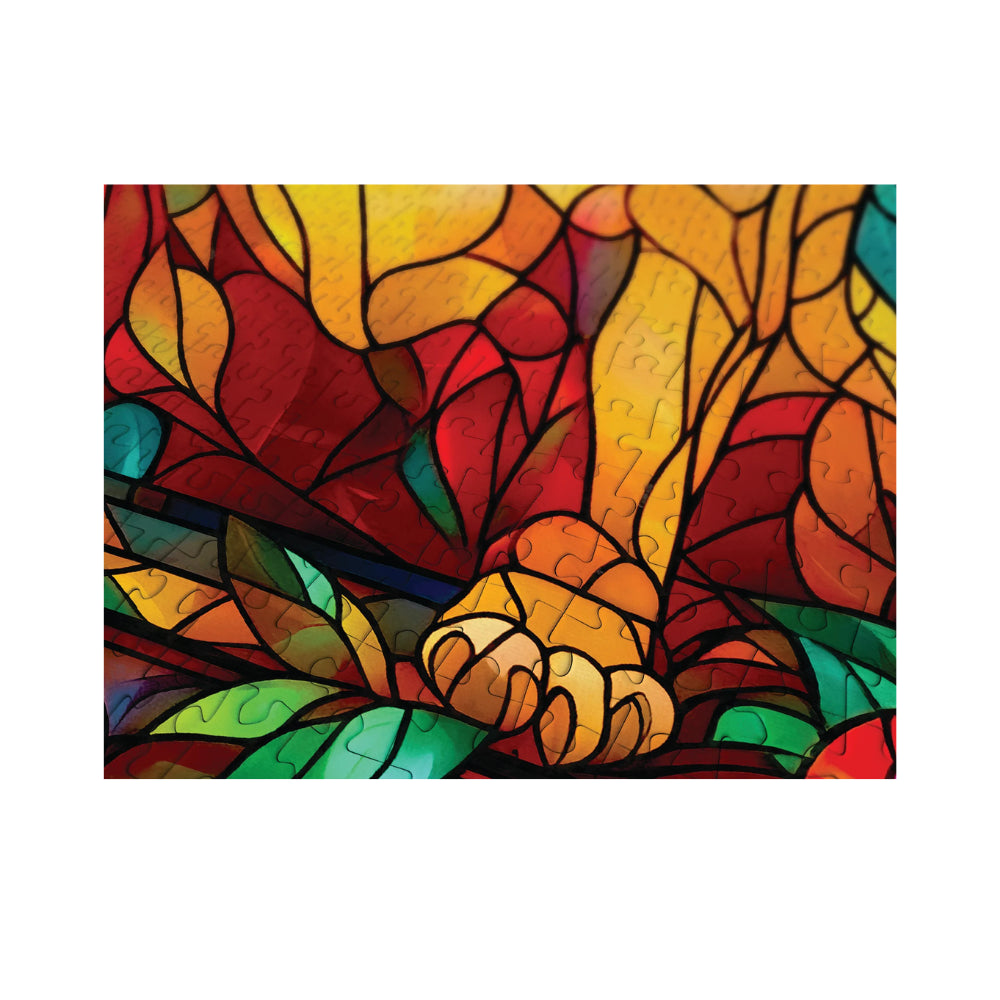 French Bulldog Stained Glass 1000 Piece - Jigsaw Puzzle