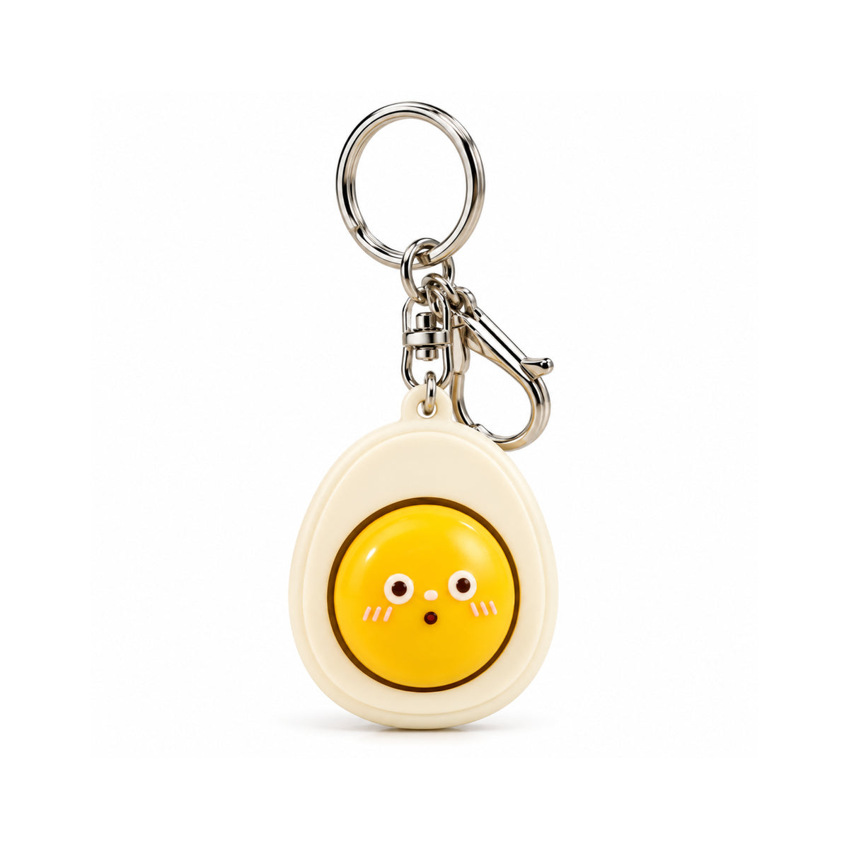 Charm Chumz Yolk Face Clicker Keychain